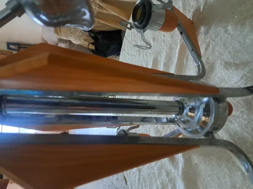 Lustre moderne inoxydable en bois