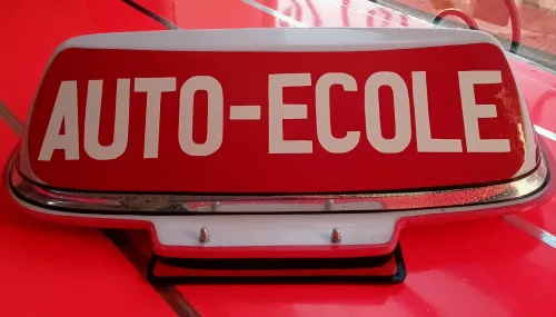Panneau de toit auto-école