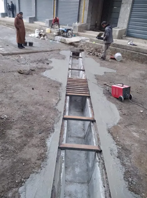 Caniveaux en béton 