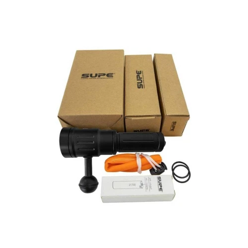 Phare de plongée double faisceaux vidéo/explo 2000 lumens PV21 SUPE