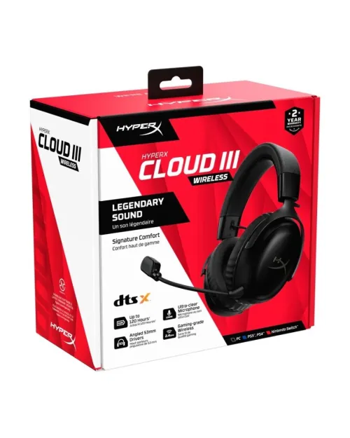 Hyper x cloud 3 wireless black 3 millions 