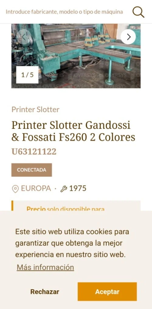 Printer soltter Gandossi fossati impression + découpage carton