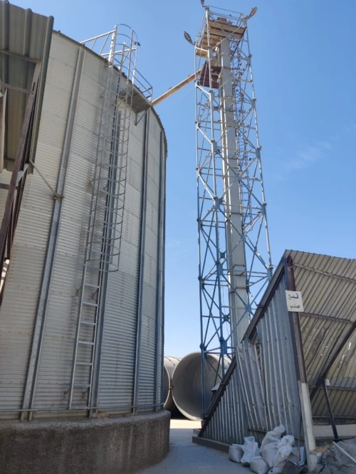 Silo de 1000 Tonnes 14 mètre de diamètre a fond plat de Marque OBIAL