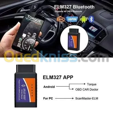 OBD2 Scanner ELM327 V2.1 Bluetooth Outil de Diagnostic Auto pour Android