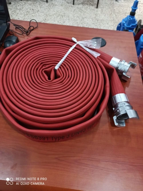 Tuyau d'Incendie Rouge/Blanc (GOMTEX) DN45|65-70|100mm 16Bar (Anti-incednie)