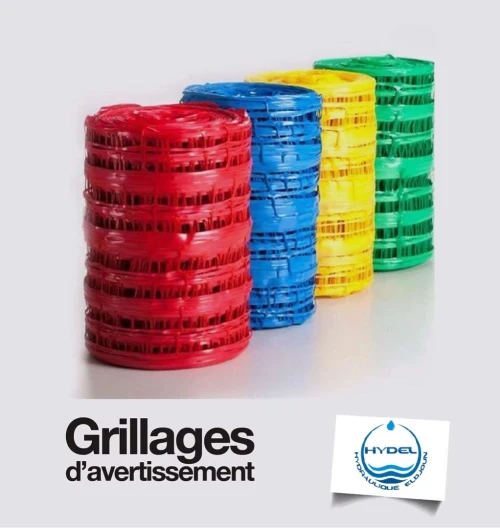 Grillage avertisseur - Couleurs : Bleu|Rouge|Vert|Jaune|Marron