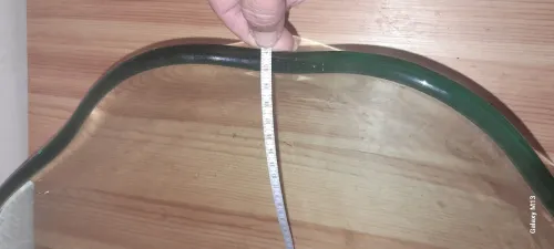 Vasque en verre avec support