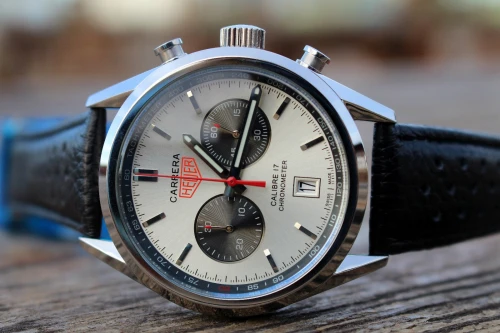  Montres pour hommes TAG HEUER Carrera Calibre 17 Blanche