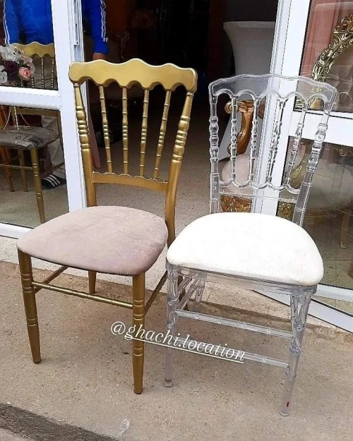 Location chaises cristal napoléons 