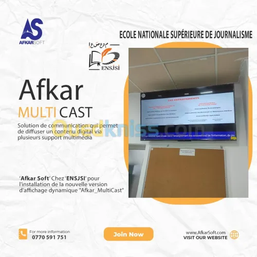 Affichage dynamique Afkar_MultiCast