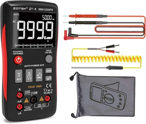 Multimètre Digital ZTX  Testeur Électrique AC/DC  Haute Précision