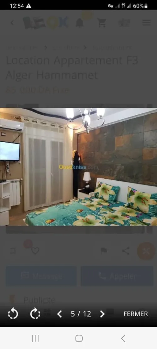 Location vacances Appartement F3 Alger Hammamet