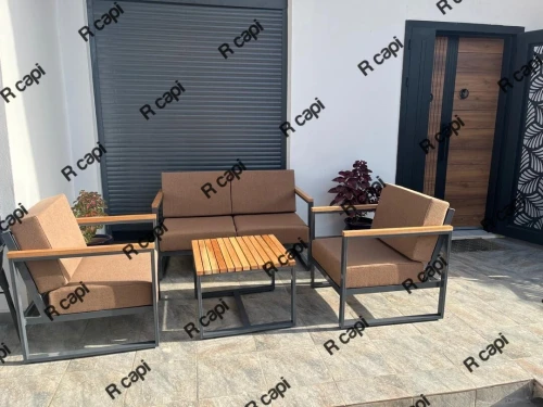 Salon extérieur jardin pescine