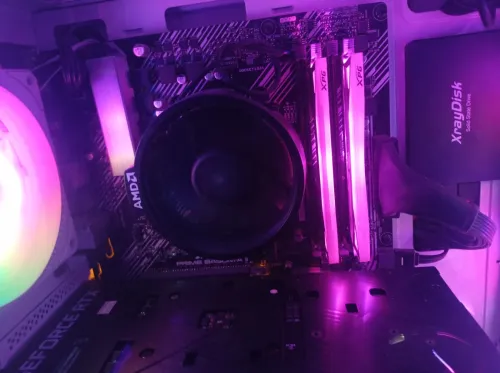 ryzen 5 5600G+B450M-AII+ram 2"8 XPG  D60G 3200MHZ 
