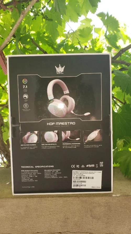 Casque Gaming 7.1 RGB White Maestro Hall of fame