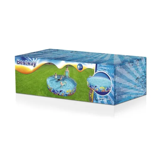 Piscine en Vinyle et PVC Transparente Pour Enfants 244x46cm