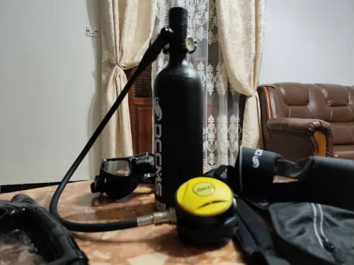 Bouteille de plongée sous marine rechargeable kit complet  