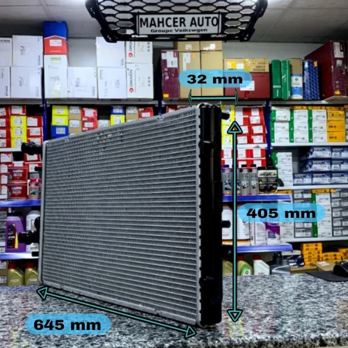 RADIATEUR TUBE PLAT GOLF 4 150 CV (645mm*405mm*32mm) (VW/SEAT/SKODA/AUDI)