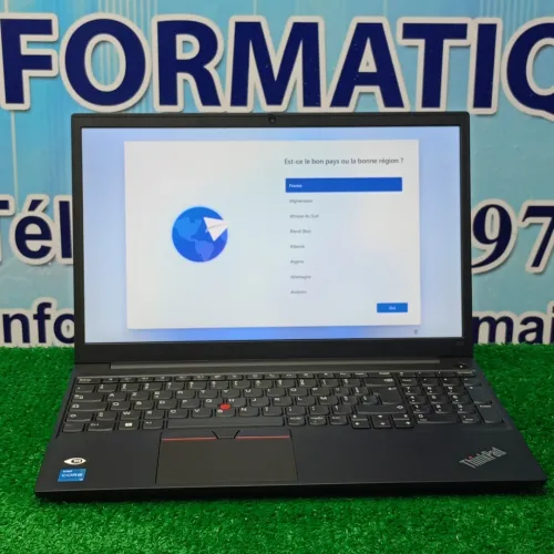  Lenovo thinkpad E15 i31215U RAM 8GB 256 SSD écran 15.6 FUL HD 