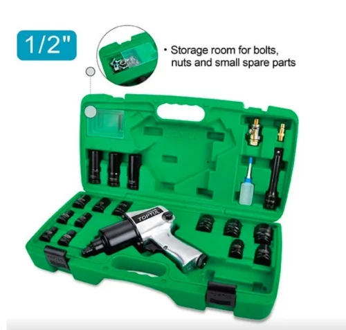 Jeu de 20 clés à chocs pneumatiques 1/2" (couple max. 600 pi-lb) GDAI2002 TOPTUL