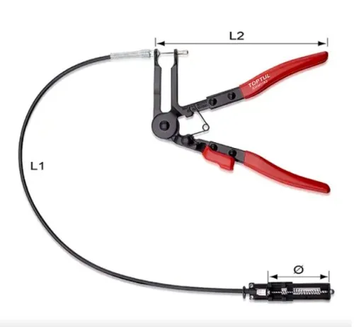 Pince pour colliers de serrage flexibles JDAM0163 TOPTUL