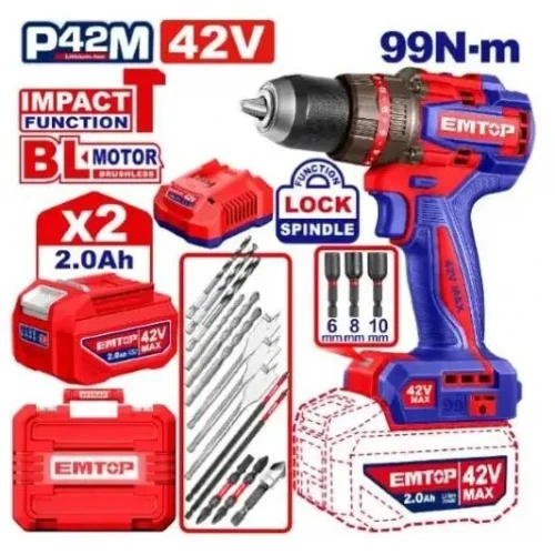 Visseuse à percussion 42V 2.0AH 99Nm brushless sans fil