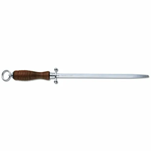 Fusil de cuisine, 28 cm, grain moyen-fin, mèche ronde, bois de hêtre (Code: 7.8330) VICTORINOX
