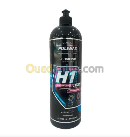 Produit pour polissage / lustrage auto H1 (UHS & HS) / H2 (HS & MS) (H1/H2) 1000ml POLIWAX
