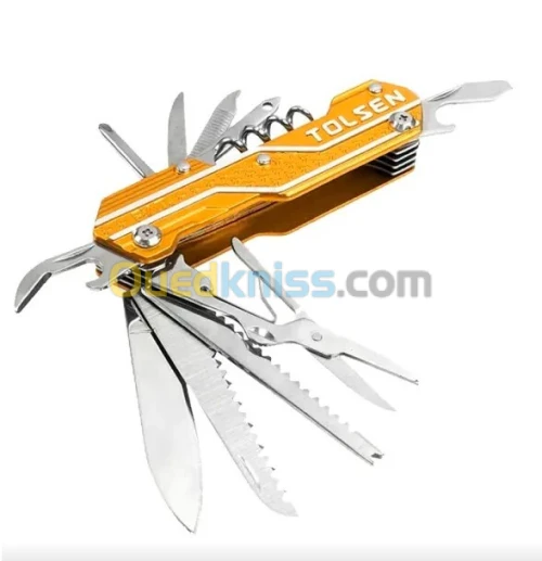 Couteau multifonctions 15en1 30048 tolsen 