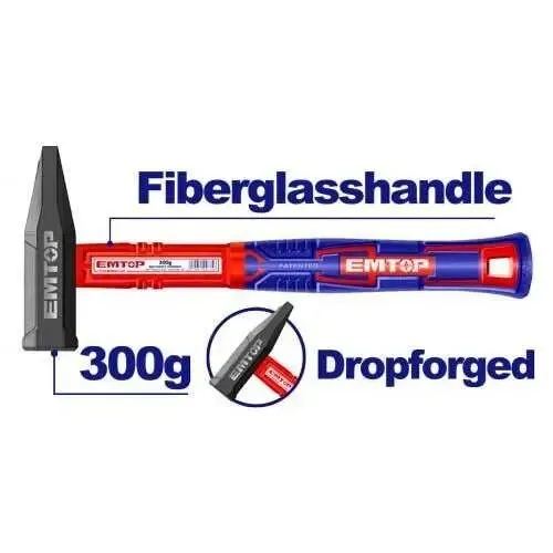 Marteau manche en fibre de verre 300g