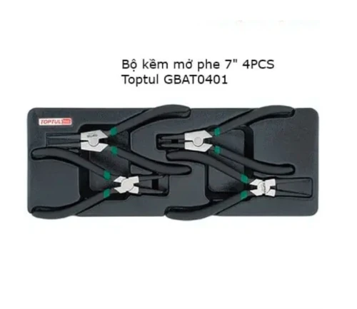 Jeu de 04pcs de pince circlips 7'' GBAT0401 toptul