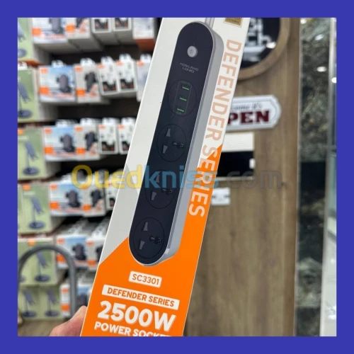 Multiprise -Ldnio SC3301 -03 Portes Ac + 03 USB - Chargeur 3.1A