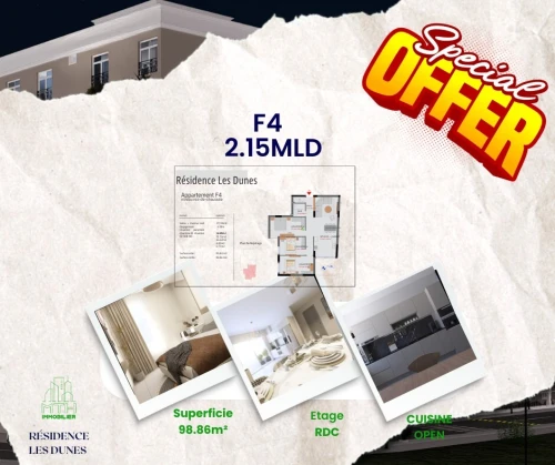 Vente Appartement F4 Alger Cheraga