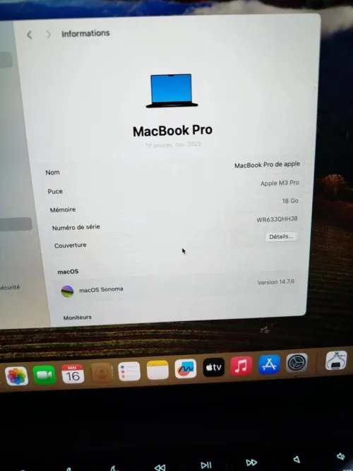 MacBook pro M3 