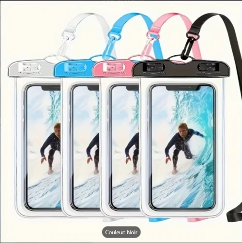 Vêtement de sport de natation et de surf noir transparent, résistant à l'eau