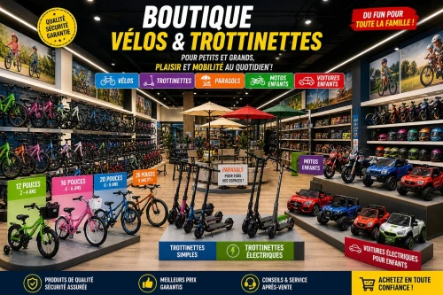 Vélos et trotinettes et divers accessoires maison