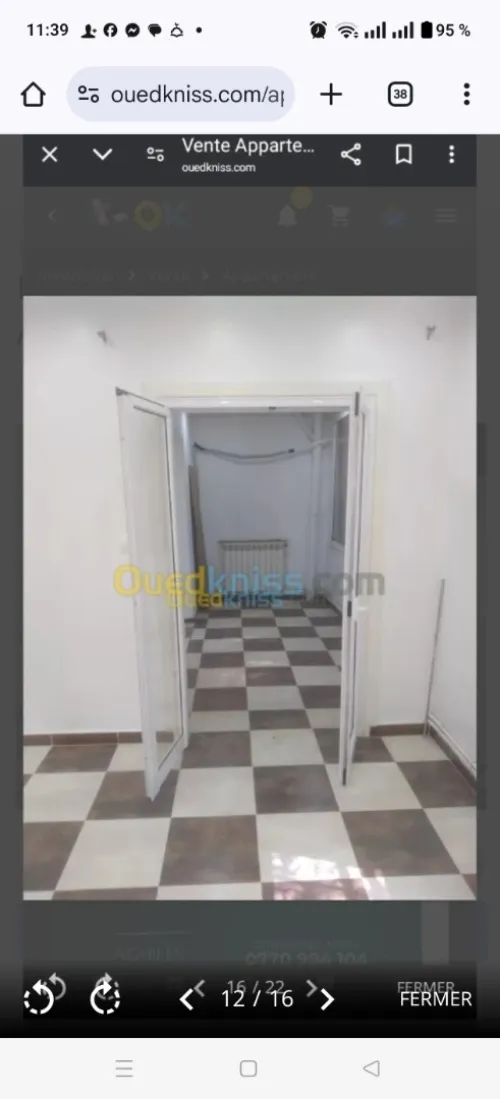 Vente Appartement F4 Alger Kouba