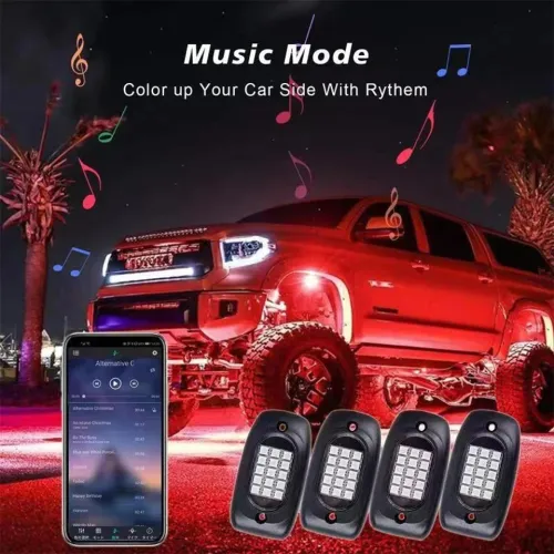 Jeep Éclairage châssis  led multicolores 