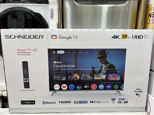 TV SCHNEIDER 43 pouces 4k Smart Google tv +démo intégré Bluetooth 49500 da