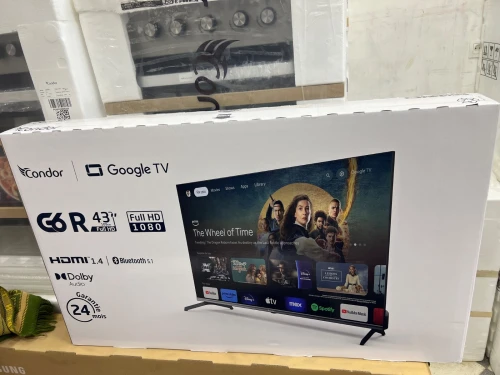 PROMO TV Condor 43 pouces Google tv + Bluetooth + démo intégré 35500 da