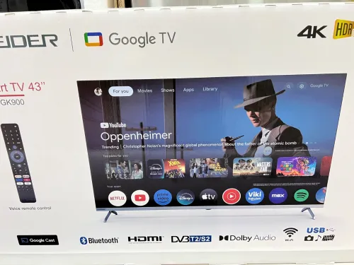 TV SCHNEIDER 43 pouces 4k Smart Google tv +démo intégré Bluetooth 49500 da