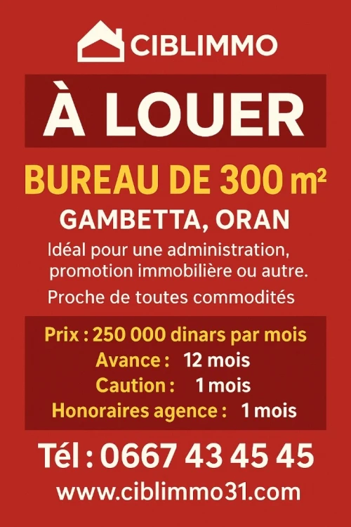 Location bien immobilier Oran Oran
