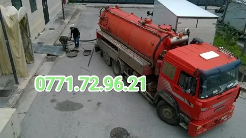 Camion débouchage canalisation vidange fosse septique