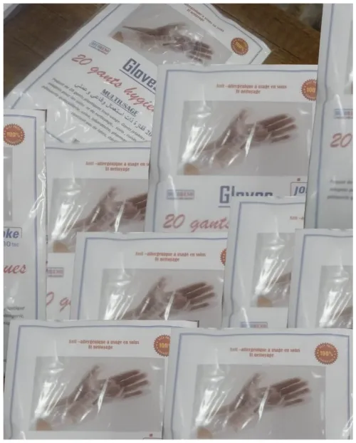 APPAREIL DE FABRICATION DES GANTS HYGIENIQUES