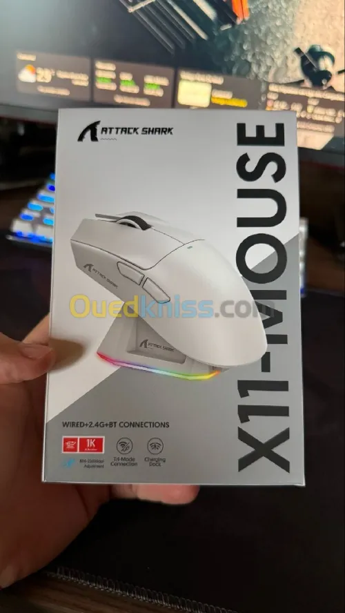 ATTACK SHARK X11 Wireless Gaming Mouse with Charging Dock