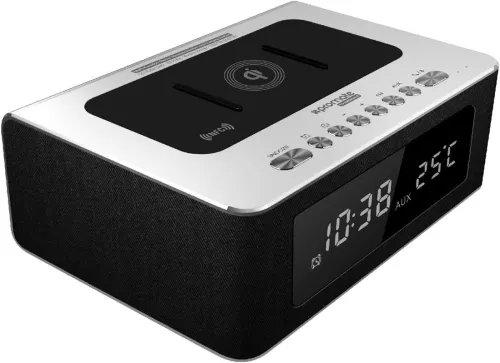 Promate Qi Wireless Charging Bluetooth Speaker, Multi-purpose NFC, FM Radio