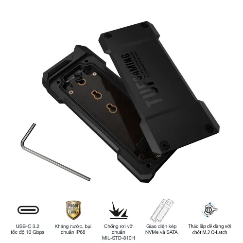 ASUS TUF Gaming A1 1TB USB-C 3.2 Gen 2x1 SSD Enclosure