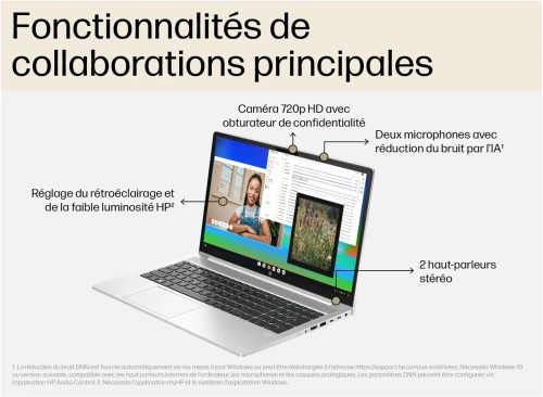 HP PROBOOK 450 G10 - INTEL I7 1355U - 8G - 512 SSD NVME - ECRAN FULL HD 15.6