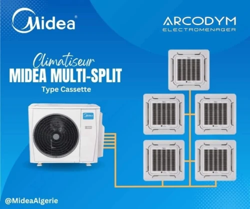 CLIMATISEUR MIDEA MULTI-CASSETTE 5 SORTIES