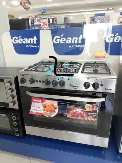 Cuisinière 4 et 5 Feux Marque Géant Flame Inox Ventilée